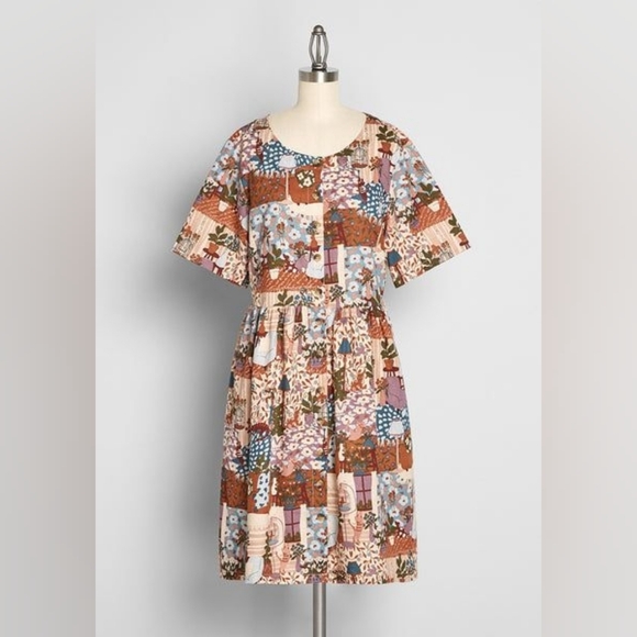 Princess Highway Sunday Sweetness Lounge Cat Babydoll Dress Size 12 AU / 8 US - Picture 2 of 12